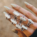 Not Your Mama's Pearl Rings (Size 7.5) - Golden Road Crafted