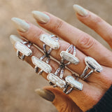 Not Your Mama's Pearl Rings (Size 7.5) - Golden Road Crafted