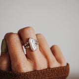 Not Your Mama's Pearl Rings (Size 7.5) - Golden Road Crafted