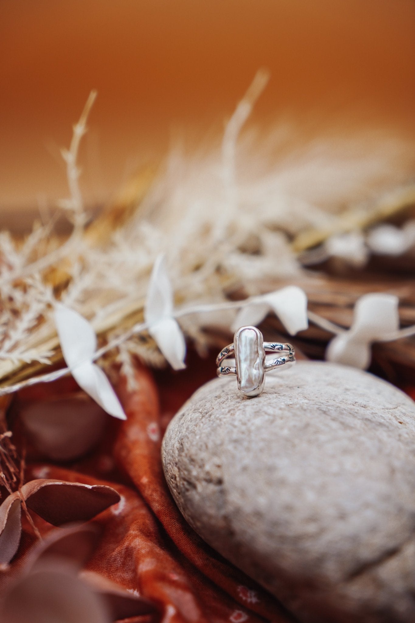 Not Your Mama's Pearl Rings (Size 9) - Golden Road Crafted