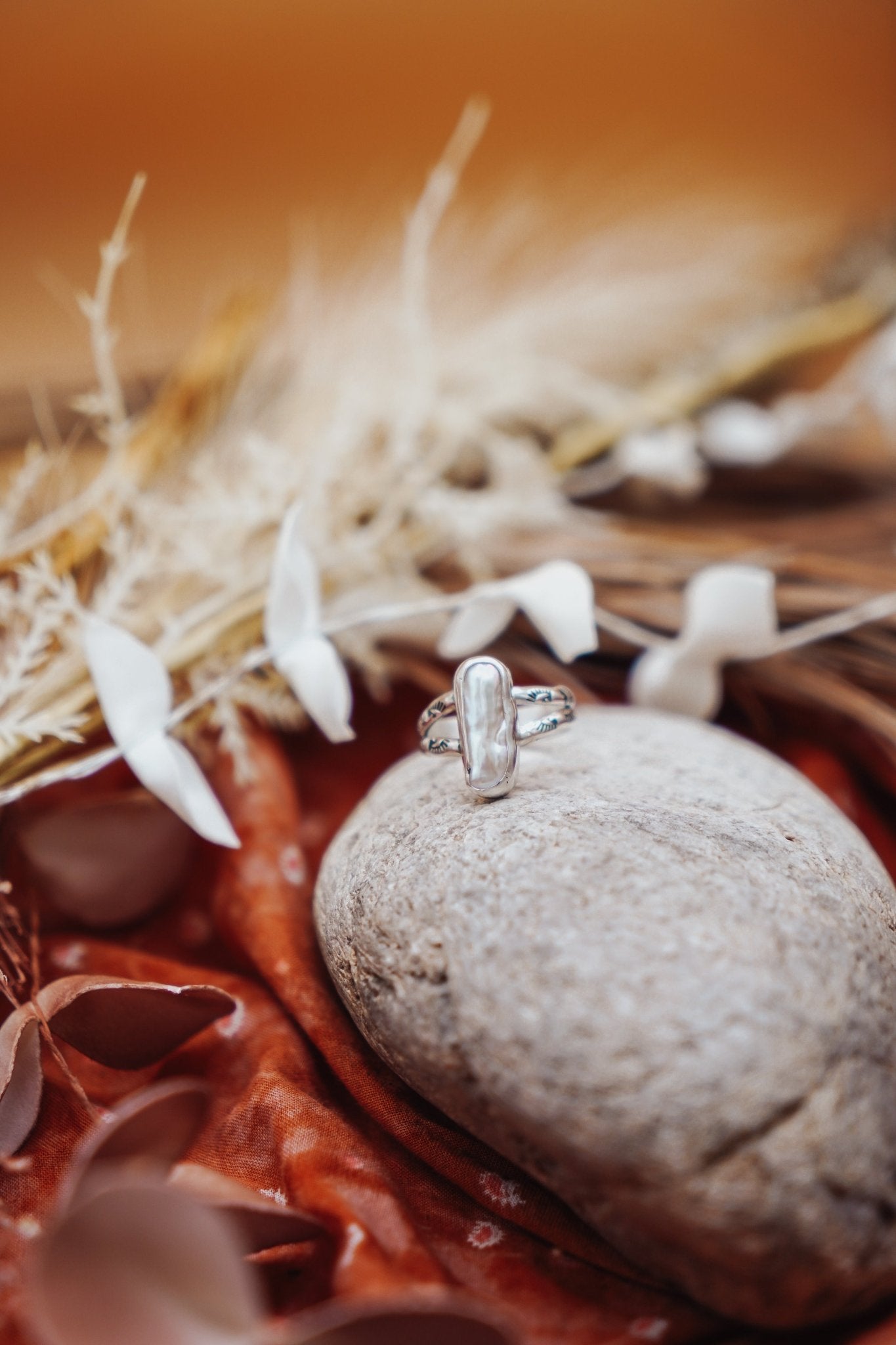 Not Your Mama's Pearl Rings (Size 9) - Golden Road Crafted