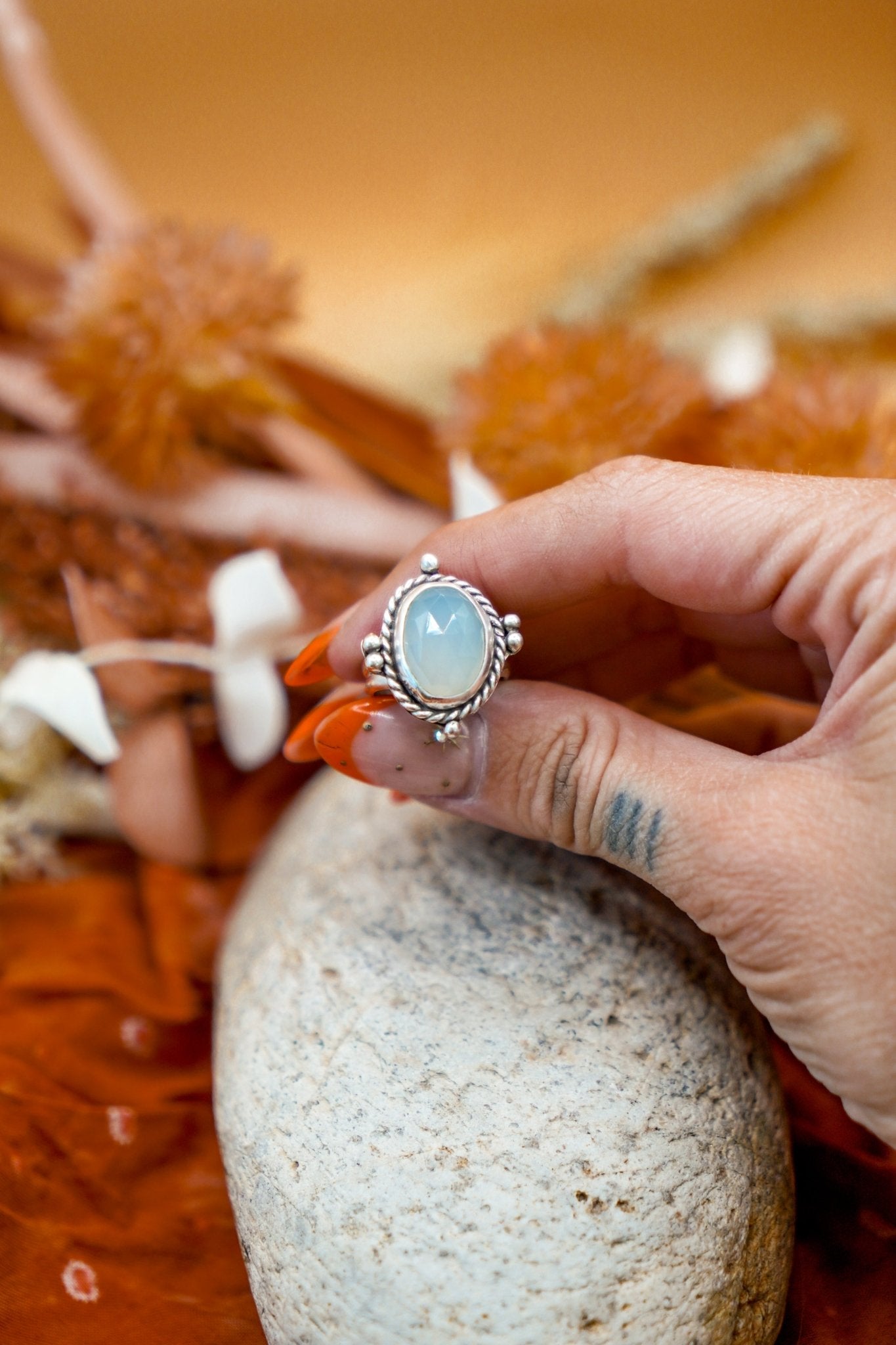 Nova Ring in Quartz (Size 6.75) - Golden Road Crafted