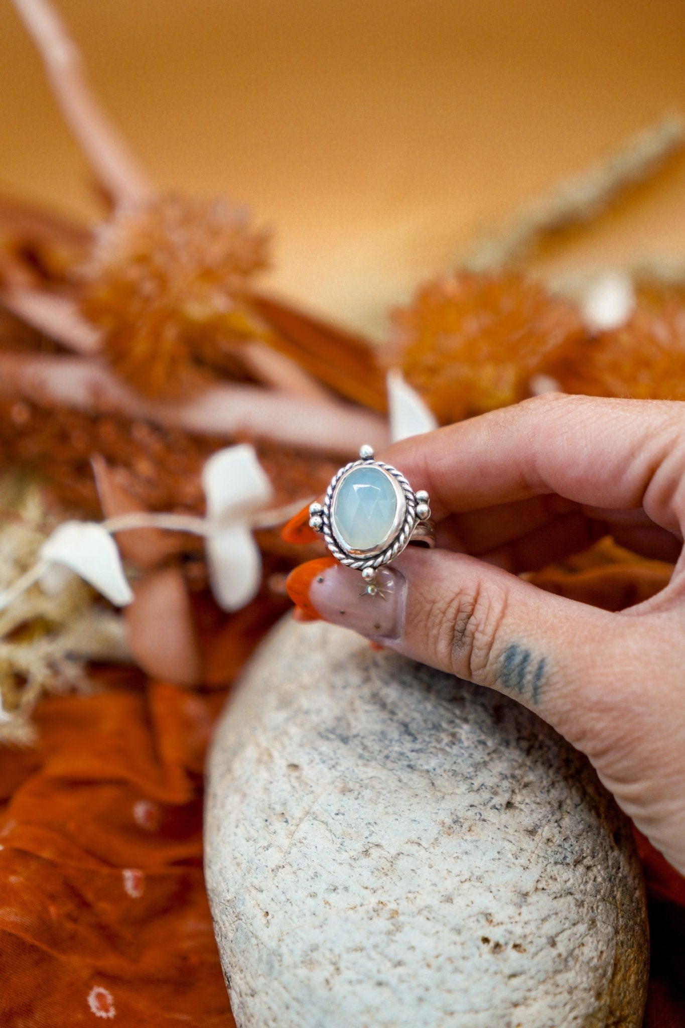 Nova Ring in Quartz (Size 7.75) - Golden Road Crafted