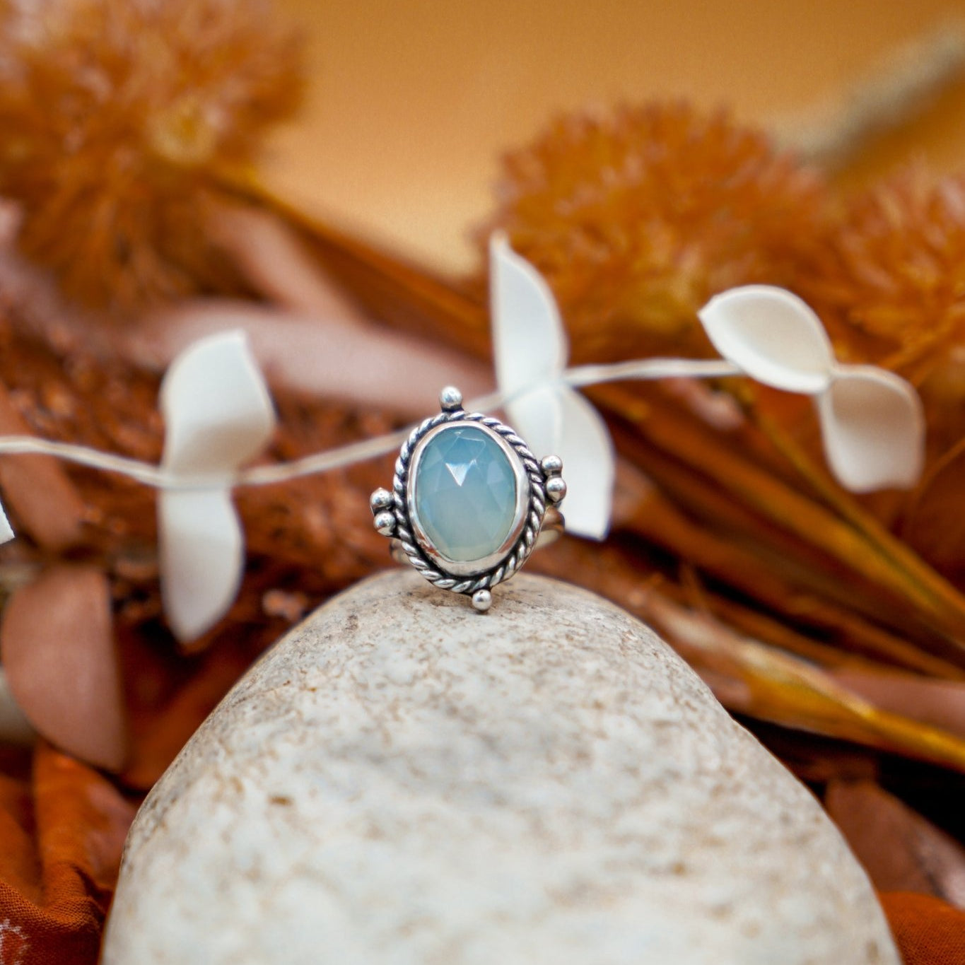 Nova Ring in Quartz (Size 7.75) - Golden Road Crafted