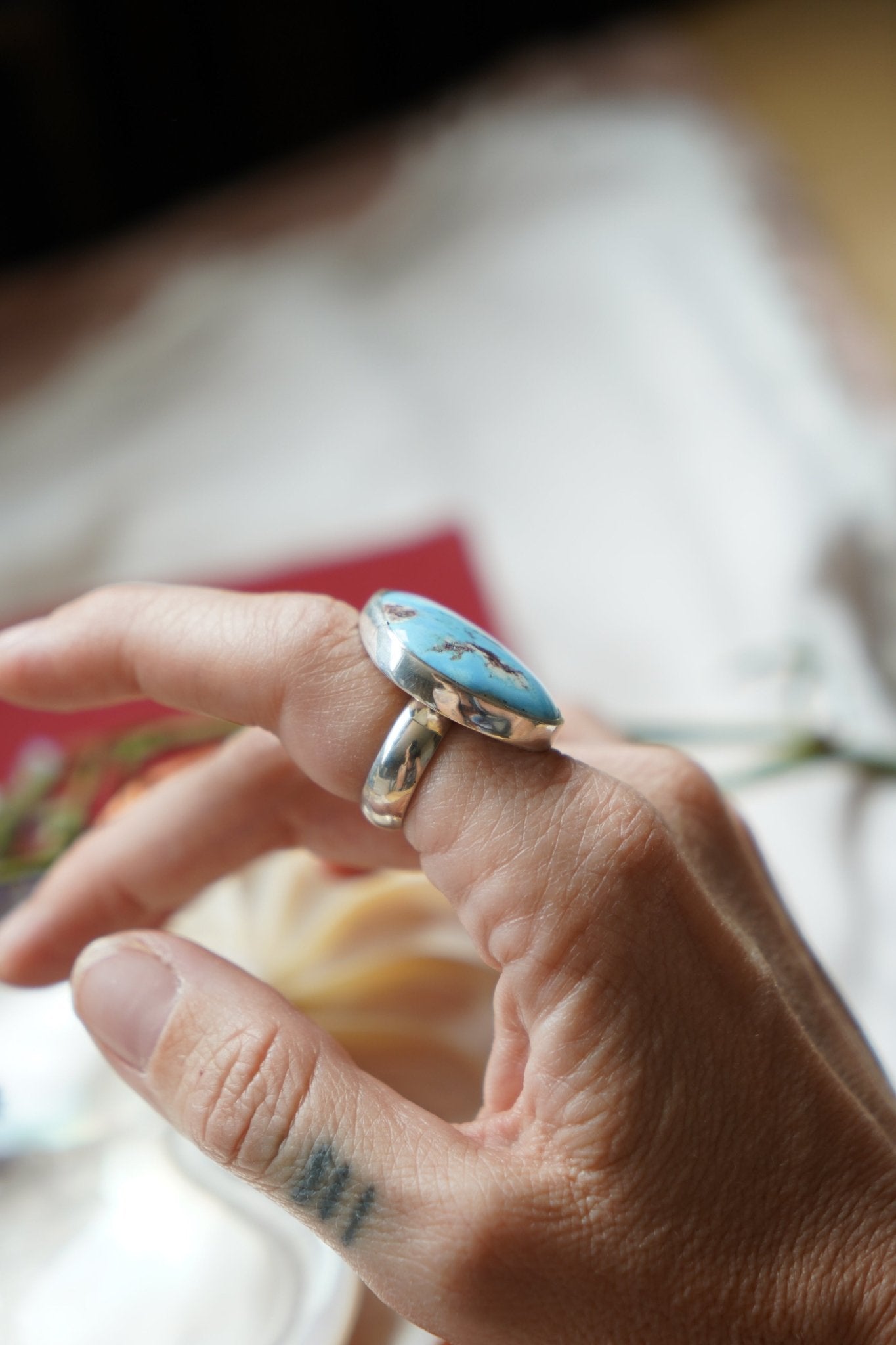 Oasis Ring in Golden Hills (Size 7) - Golden Road Crafted