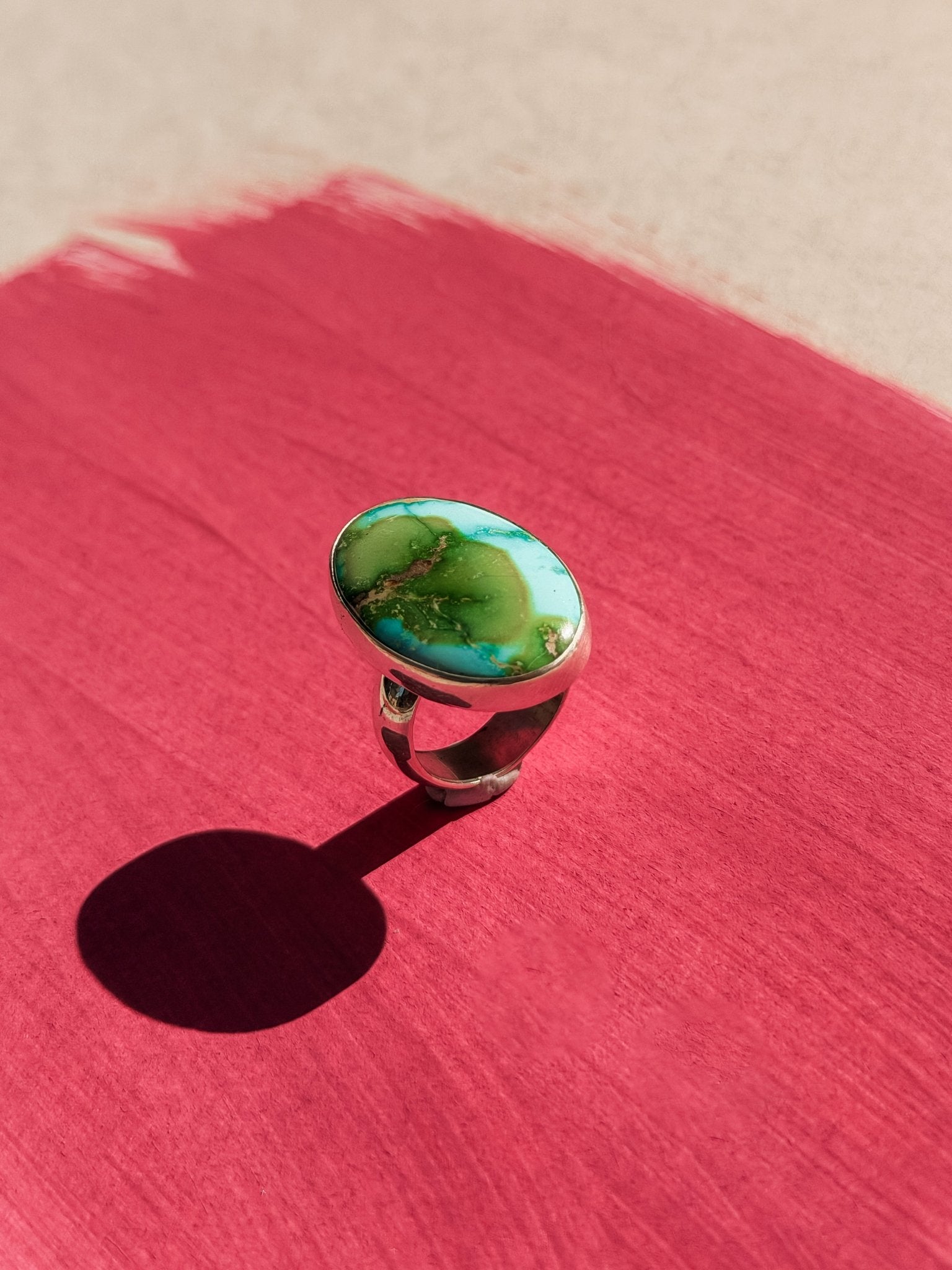 Oasis Ring in Sonoran Mtn (Size 7) - Golden Road Crafted