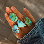 Oasis Ring in Sonoran Mtn Turquoise (Size 6.5) - Golden Road Crafted