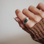 Ocean Jasper Horizontal Ring (Size 10.5) - Golden Road Crafted