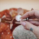 Ocean Jasper Horizontal Ring (Size 6) - Golden Road Crafted