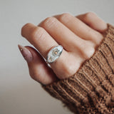 Ocean Jasper Horizontal Ring (Size 9) - Golden Road Crafted