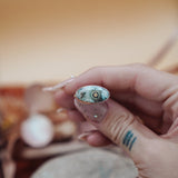 Ocean Jasper Horizontal Ring (Size 9) - Golden Road Crafted
