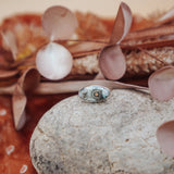 Ocean Jasper Horizontal Ring (Size 9) - Golden Road Crafted