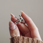 Ocean Jasper & Lone Mtn Turquoise Ring (Size 8.25) - Golden Road Crafted
