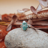 Ocean Jasper & Lone Mtn Turquoise Ring (Size 8.5) - Golden Road Crafted