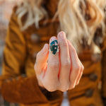 Ocean Jasper Ring (Size 5.5) - Golden Road Crafted