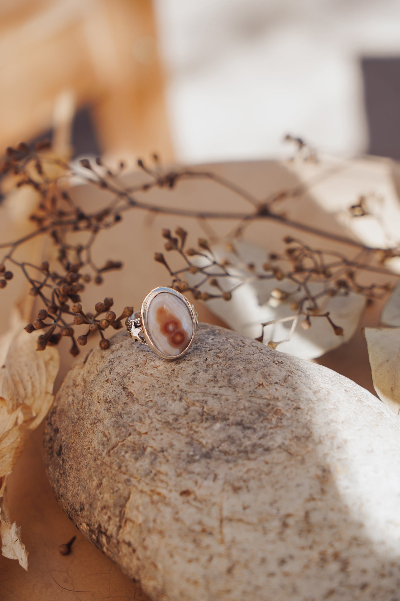 Ocean Jasper Ring (Size 6.25) - Golden Road Crafted