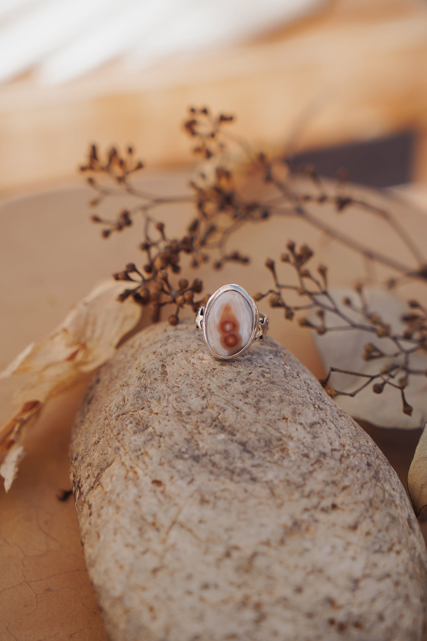 Ocean Jasper Ring (Size 6.25) - Golden Road Crafted