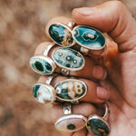 Ocean Jasper Ring (Size 6.25) - Golden Road Crafted