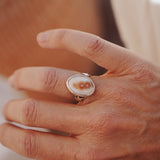Ocean Jasper Ring (Size 6.25) - Golden Road Crafted