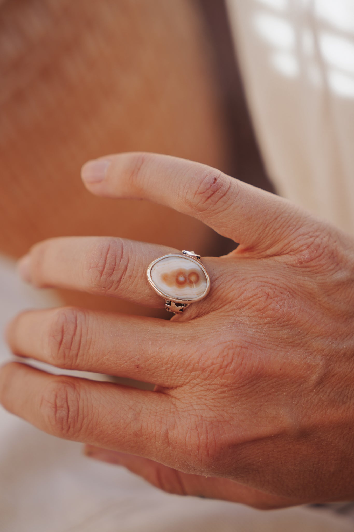 Ocean Jasper Ring (Size 6.25) - Golden Road Crafted