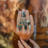 Ocean Jasper Ring (Size 7) - Golden Road Crafted