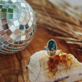 Ocean Jasper Ring (Size 7) - Golden Road Crafted