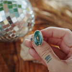 Ocean Jasper Ring (Size 7.5) - Golden Road Crafted