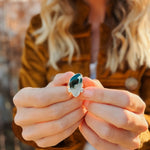 Ocean Jasper Ring (Size 7.5) - Golden Road Crafted