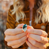 Ocean Jasper Ring (Size 7.5) - Golden Road Crafted