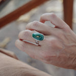 Ocean Jasper Ring (Size 7.5) - Golden Road Crafted