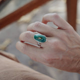 Ocean Jasper Ring (Size 7.5) - Golden Road Crafted