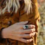 Ocean Jasper Ring (Size 7.5) - Golden Road Crafted