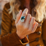Ocean Jasper Ring (Size 7.5) - Golden Road Crafted