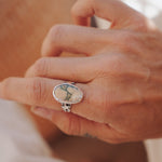 Ocean Jasper Ring (Size 7.75) - Golden Road Crafted