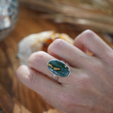 Ocean Jasper Ring (Size 8) - Golden Road Crafted