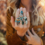 Ocean Jasper Ring (Size 8) - Golden Road Crafted