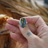 Ocean Jasper Ring (Size 8) - Golden Road Crafted