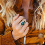 Ocean Jasper Ring (Size 8) - Golden Road Crafted