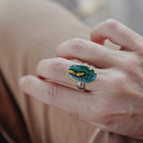 Ocean Jasper Ring (Size 8) - Golden Road Crafted