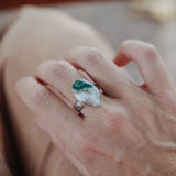 Ocean Jasper Ring (Size 8.75) - Golden Road Crafted