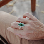 Ocean Jasper Ring (Size 8.75) - Golden Road Crafted