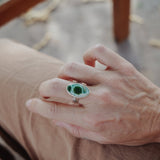 Ocean Jasper Ring (Size 8.75) - Golden Road Crafted