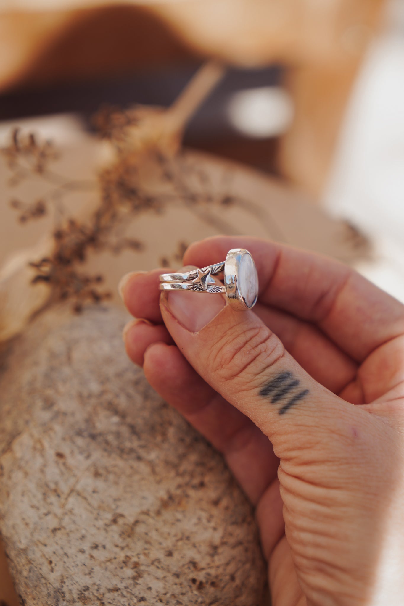 Ocean Jasper Ring (Size 9) - Golden Road Crafted