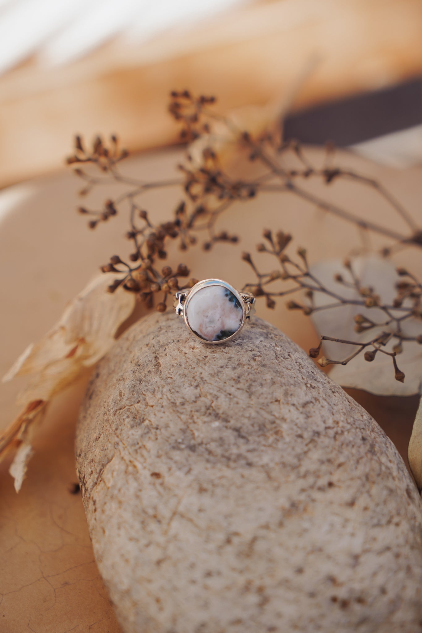 Ocean Jasper Ring (Size 9) - Golden Road Crafted