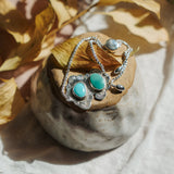 Out West Adjustable Bracelet in Campitos & Royston Turquoise - Golden Road Crafted