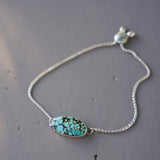 Out West Adjustable Bracelet in Hubei Turquoise - Golden Road Crafted