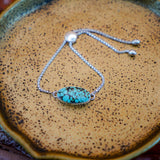 Out West Adjustable Bracelet in Hubei Turquoise - Golden Road Crafted