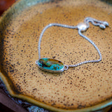 Out West Adjustable Bracelet in Hubei Turquoise - Golden Road Crafted