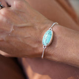 Out West Adjustable Bracelet in Hubei Turquoise - Golden Road Crafted