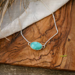 Out West Adjustable Bracelet in Royston Turquoise - Golden Road Crafted